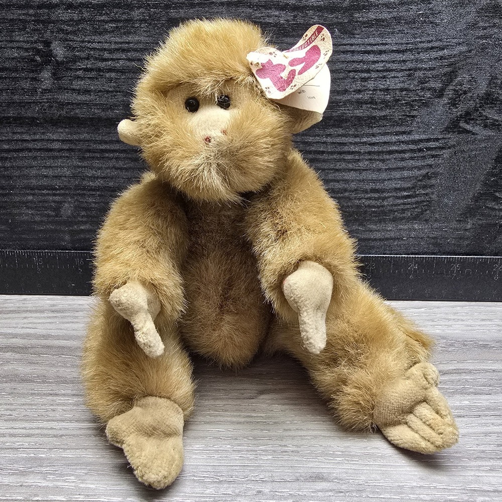1993 Ty  Attic Treasures - Ty Collectibles - MORGAN, brown monkey - w/tags‎